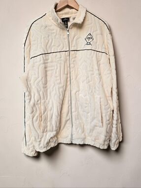 Keith Haring H&M Terry Cloth Jacket Size M Full Zip